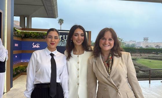 Ана Куправа, Грузия (справа), Мария Ясян, Армения (слева), Шахана Афандиева, Азербайджан (в центре).